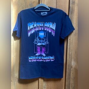 Death Row Records T-Shirt Mens Medium Graphic Tee Retro Rap Hip‎ Hop Streetwear